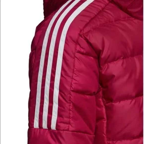 Adidas women's Essentials Light  Down Hooded Parka - Picture 12 of 16